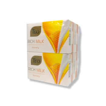 TEO тоалетен сапун, 1 брой х 90гр, Rich milk, Honey