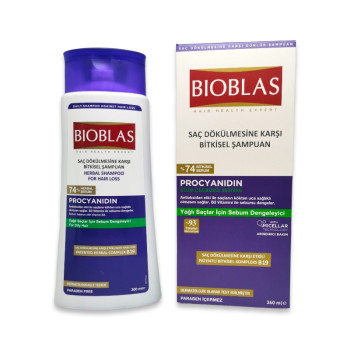 BIOBLAS шампоан за коса, Procyanidin, Против косопад с процианидин за мазна коса, 360мл BIOBLAS шампоан за коса, Procyanidin, Против косопад с процианидин за мазна коса, 360мл