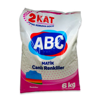 ABC прах за пране, 6кг, 40 пранета, Цветно пране ABC прах за пране, 6кг, 40 пранета, Цветно пране