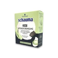 SCHAUMA твърд шампоан за коса във вид на сапун, 60гр, 3в1, Intensive Reinigung