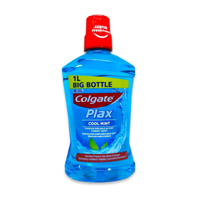 COLGATE вода за уста, 1 литър, Plax, Cool mint