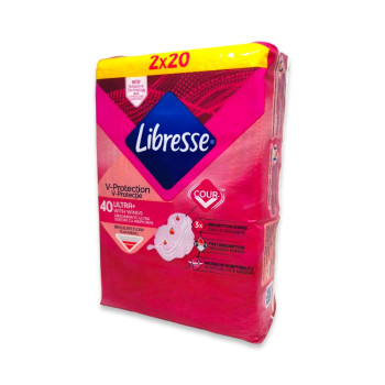 LIBRESSE дамски превръзки, Mega pack, 40 броя, Ultra normal