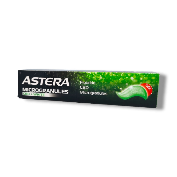 ASTERA паста за зъби, Microgranules, CBD+White, 75мл