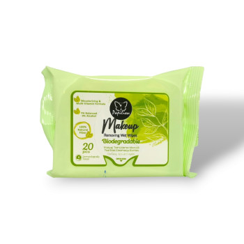 PAPILION мокри кърпи за почистване на грим, Еко, 20бр