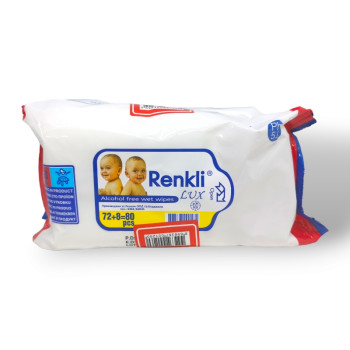 RENKLI мокри кърпи, Lux, 2 х 80 броя RENKLI мокри кърпи, Lux, 2 х 80 броя