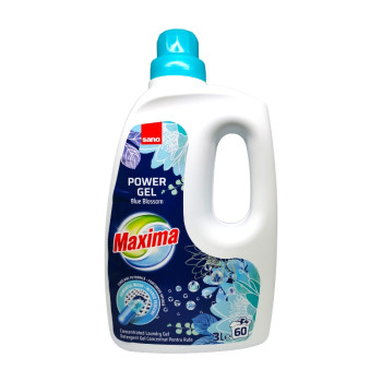 SANO MAXIMA гел за пране, Power gel, 60 пранета, 3 литра, Blue Blossom SANO MAXIMA гел за пране, Power gel, 60 пранета, 3 литра, Blue Blossom