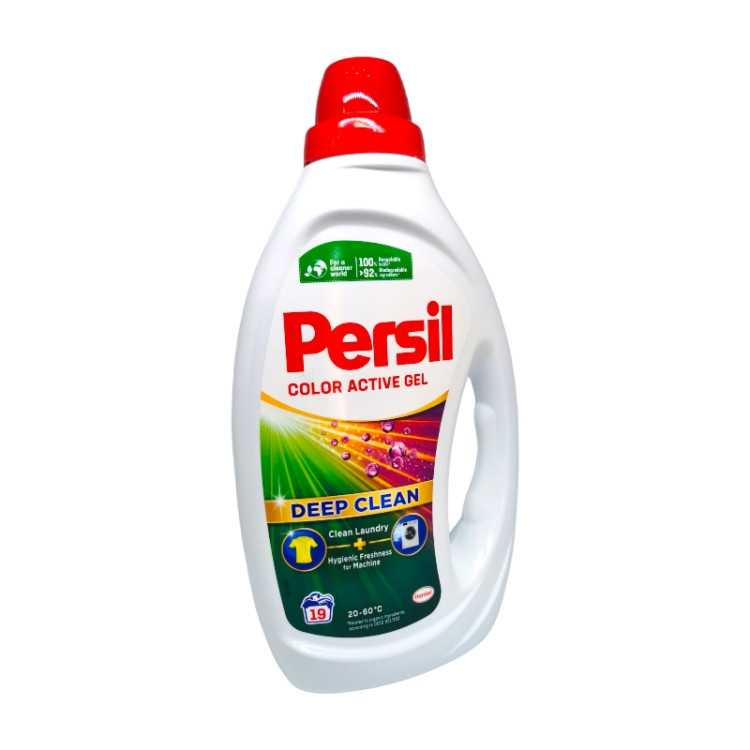 PERSIL течен перилен препарат, 19 пранета, 855мл,  Цветно пране, Color active gel