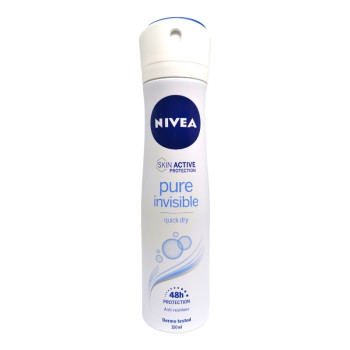 NIVEA дезодорант дамски, Pure Invisible, 150мл NIVEA дезодорант дамски, Pure Invisible, 150мл