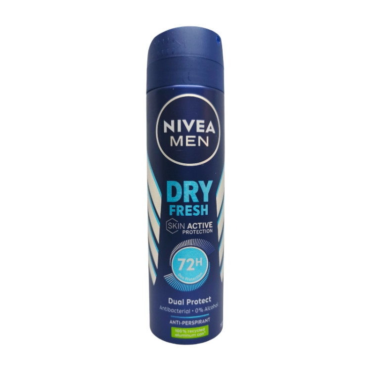 NIVEA дезодорант мъжки, Deep, Dry Fresh, 150мл