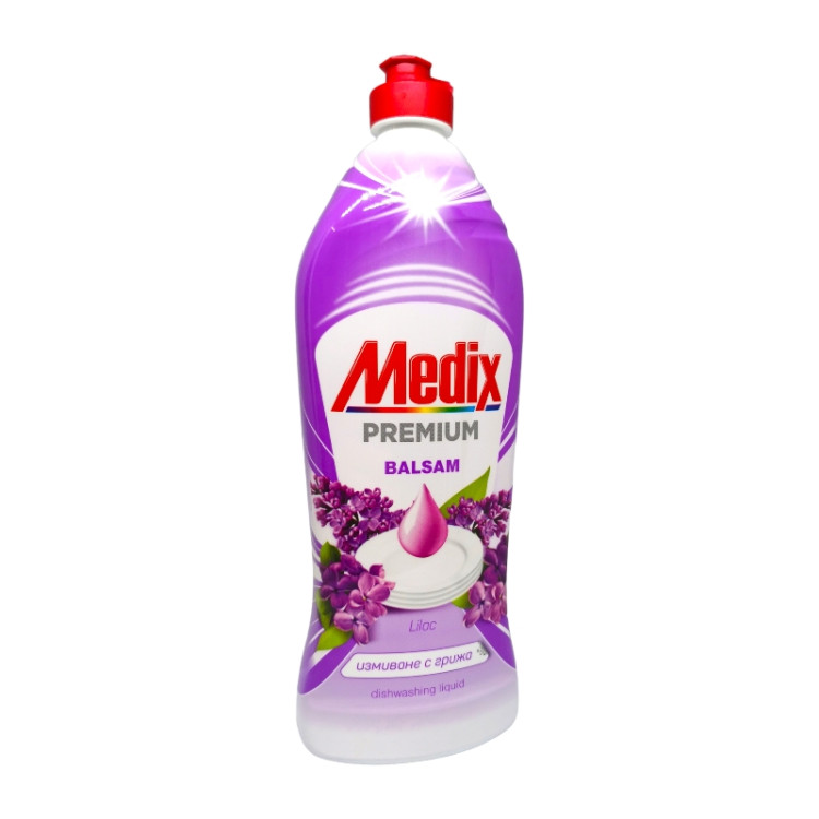 MEDIX препарат за измиване на съдове, Premium, Балсам, Люляк, 750мл