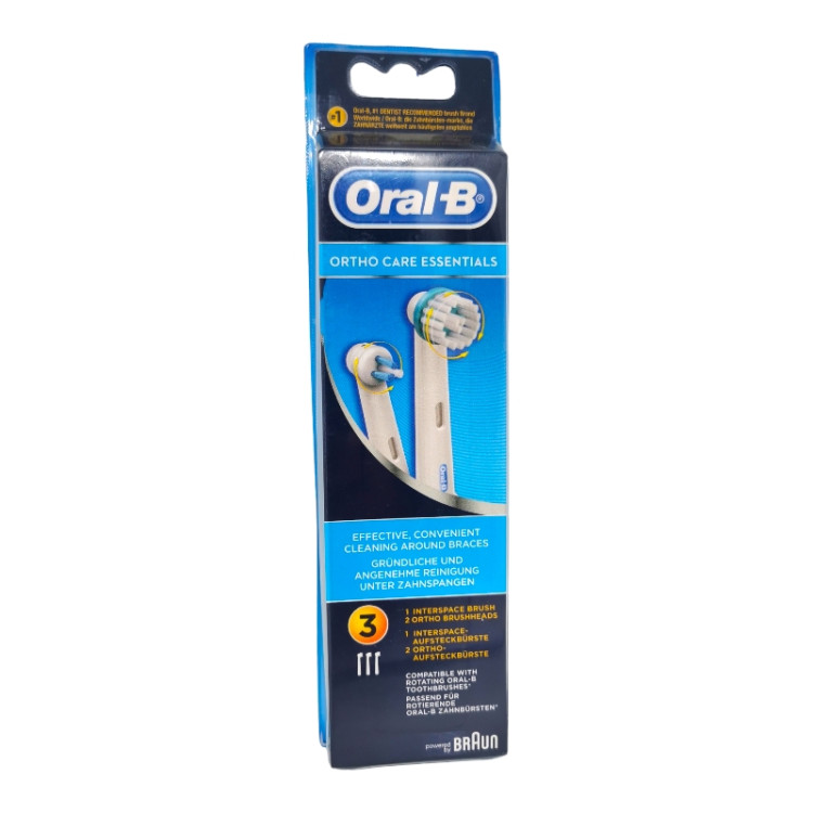 Oral-B накрайник за електрическа четка за зъби, Ortho care Essentials, 3броя 