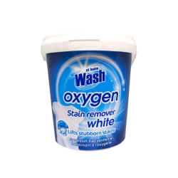 WASH oxygen универсален препарат срещу петна, 1кг, Бели дрехи