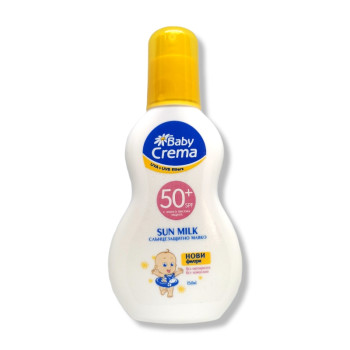 BABY CREMA слънцезащитно мляко за бебета, SPF 50, 150мл BABY CREMA слънцезащитно мляко за бебета, SPF 50, 150мл