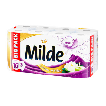 MILDE тоалетна хартия, 16 броя MILDE тоалетна хартия, 16 броя