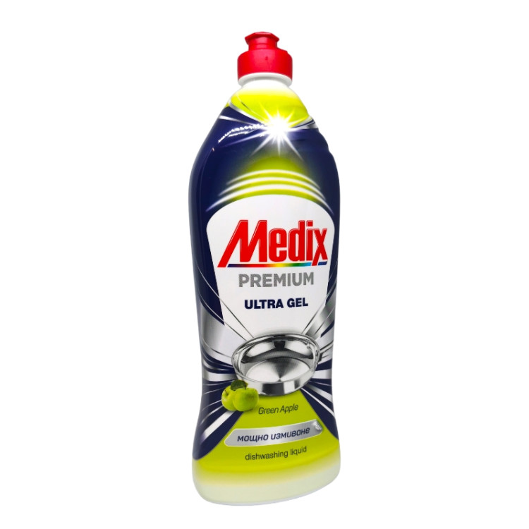 MEDIX препарат за измиване на съдове, Premium, Ябълка, 750мл