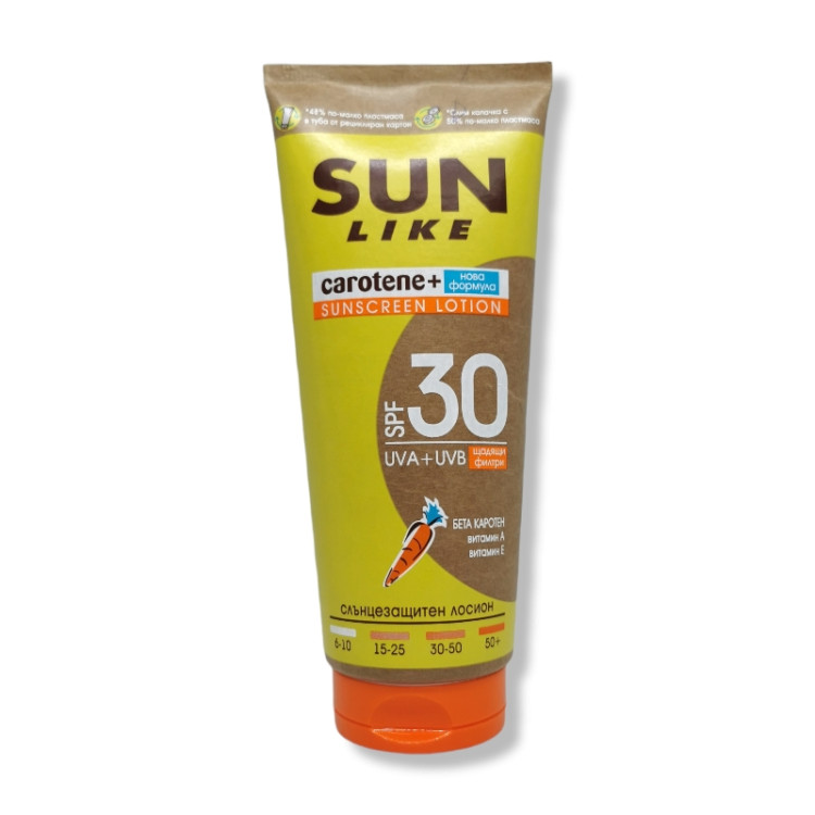 SUN LIKE слънцезащитен лосион, Туба, SPF 30, 200мл