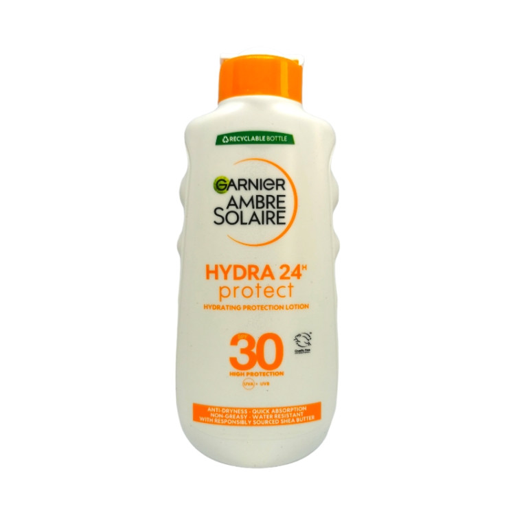 GARNIER ambre solaire, Hydra Protect, Мляко, SPF 30, 200мл