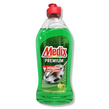 MEDIX препарат за измиване на съдове, Premium, Ябълка, 415мл