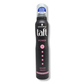 TAFT пяна за коса, Power, Фиксация 5, Cashmere-Like, 200мл