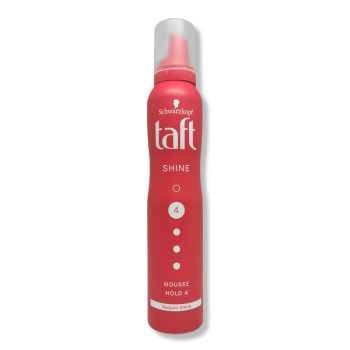 TAFT пяна за коса, Shine, Фиксация 4, 200мл TAFT пяна за коса, Shine, Фиксация 4, 200мл
