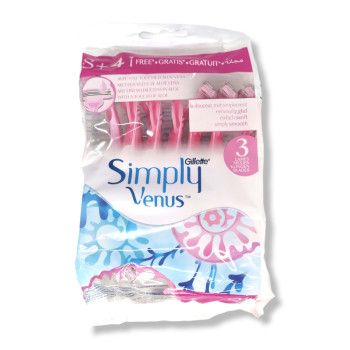 GILLETTE самобръсначка дамска, Simply Venus, 8 броя + 4 подарък GILLETTE самобръсначка дамска, Simply Venus, 8 броя + 4 подарък