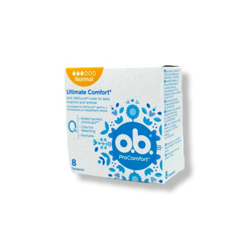 O.B хигиенни тампони, ProComfort, Normal, 8 броя