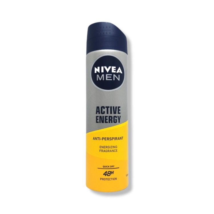 NIVEA дезодорант мъжки, Fresh kick, Active Energy, 150мл