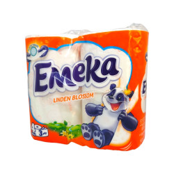 EMEKA тоалетна хартия, 4 броя х 75гр, Ароматизирана, Linded blossom