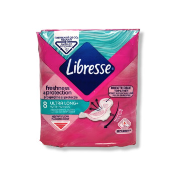 LIBRESSE дамски превръзки, Ultra long, 8 броя