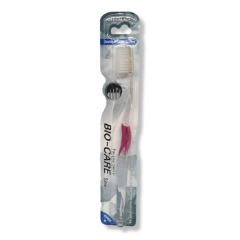 BIO CARE четка за зъби, Silver, Medium Soft, 1 брой BIO CARE четка за зъби, Silver, Medium Soft, 1 брой