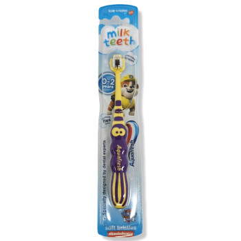 AQUAFRESH четка за зъби, Детска, Milk teeth, 0-2 години, 1 брой