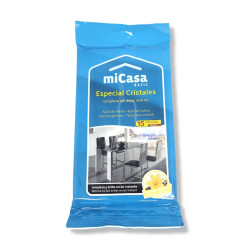 MI CASA влажни кърпички за почистване на стъклени повърхности, Антистатик, 15 броя