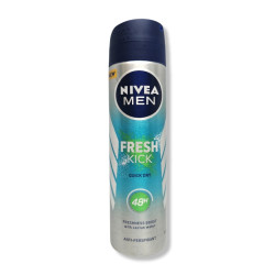 NIVEA дезодорант мъжки, Fresh kick, Quick dry, 150мл