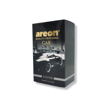 AREON парфюм за кола, Quality Perfumes, Silver, 50мл AREON парфюм за кола, Quality Perfumes, Silver, 50мл