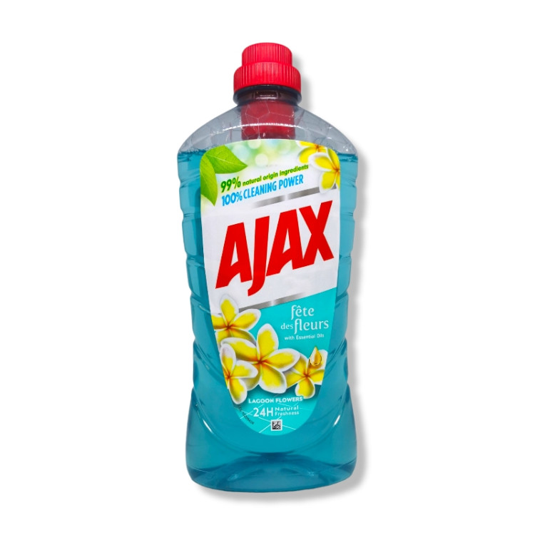 AJAX универсален почистващ препарат за под, 1 литър, Lagoon Flowers