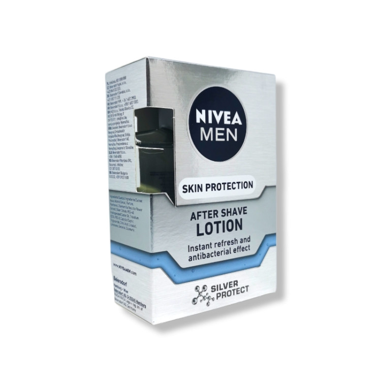 NIVEA афтършейв лосион, Skin Protection, Silver Protect, 100мл