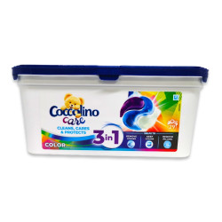 COCCOLINO капсули за пране, Цветно пране, 3в1, 29 броя