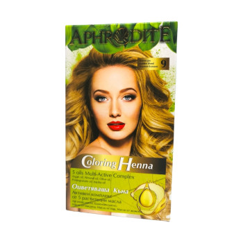 APHRODITE къна за коса, номер 9, Златно русо