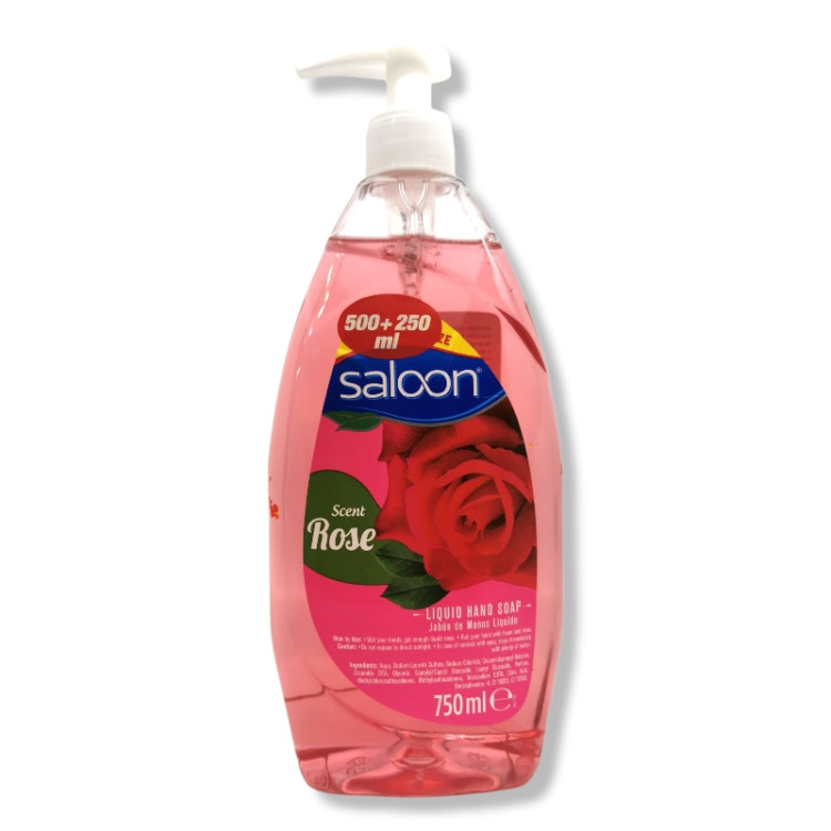 SALOON течен сапун, Роза, 750мл