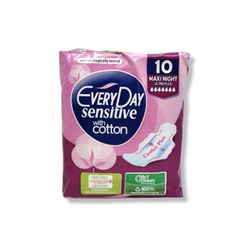 EVERYDAY дамски превръзки, Sensitive, Maxi night, 10 броя