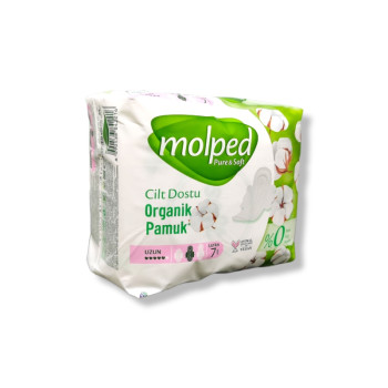 MOLPED дамски превръзки, Памук, Long, 7 броя MOLPED дамски превръзки, Памук, Long, 7 броя