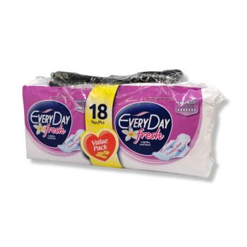 EVERYDAY дамски превръзки, Maxi night ultra plus, Fresh, 18 броя