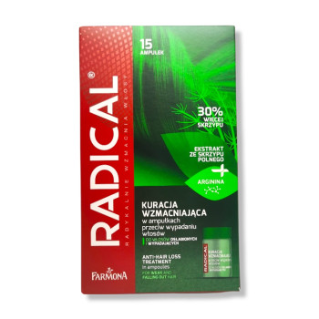 RADICAL ампули за коса, Изтощени коси и изявен косопад, 15 броя х 5мл