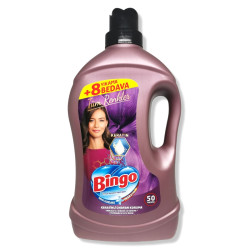 BINGO течен перилен препарат, 50 пранета, 3 литра, Цветно пране, Tum Renkler