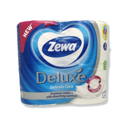 ZEWA тоалетна хартия, Deluxe, Delicate Care, 4 броя 
