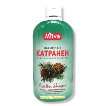 MILVA шампоан за коса, Катранен, С натурален боров катран, 200мл