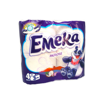 EMEKA тоалетна хартия, 4 броя х 75гр, Ароматизирана, Paradise