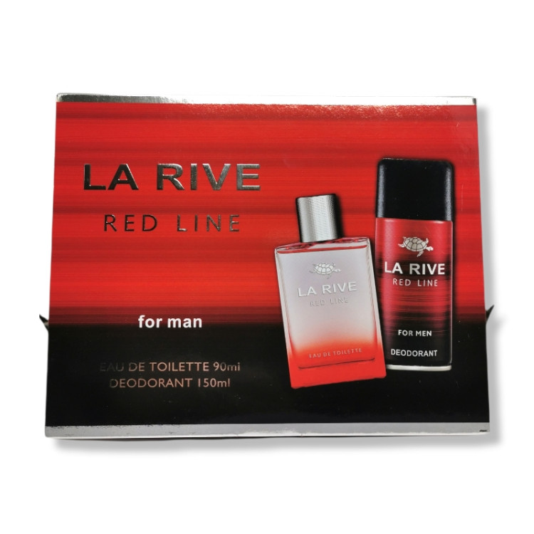 LA RIVE подаръчен комплект за мъже, EDТ 90МЛ + дезодорант 150мл, Red line