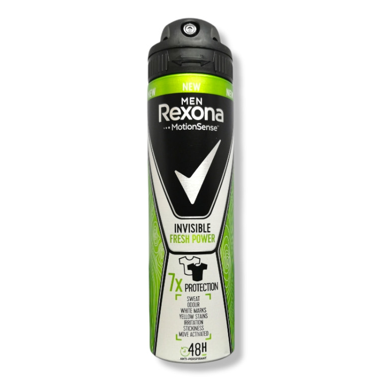 Rexona дезодорант мъжки, Invisible, Fresh power, 150мл
