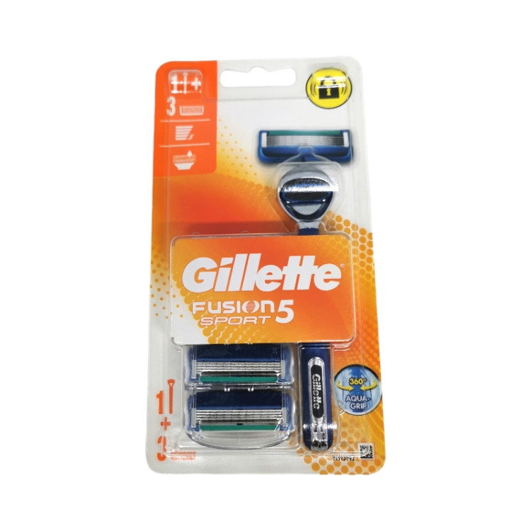 Gillette Fusion 5, Sport, Резервни ножчета 3 броя, Дръжка 1 брой 